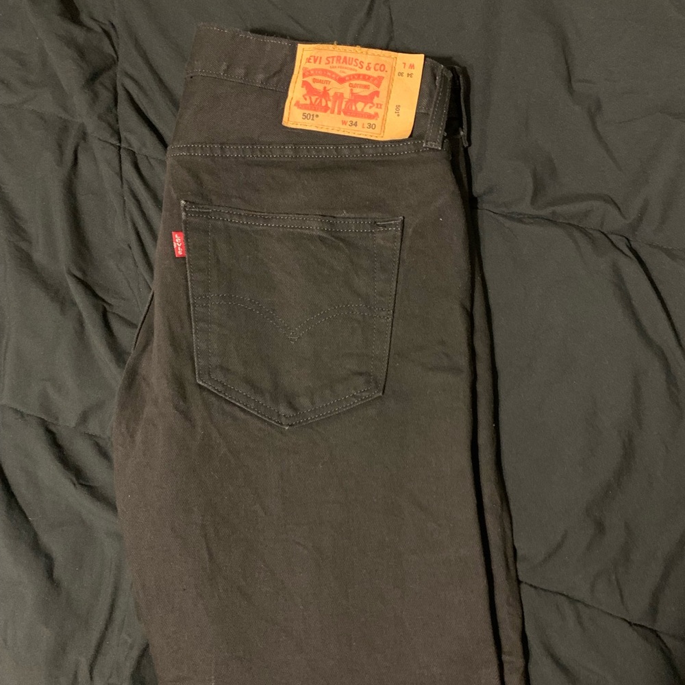 Levi’s Men 501 black jeans, 34/30 brand new